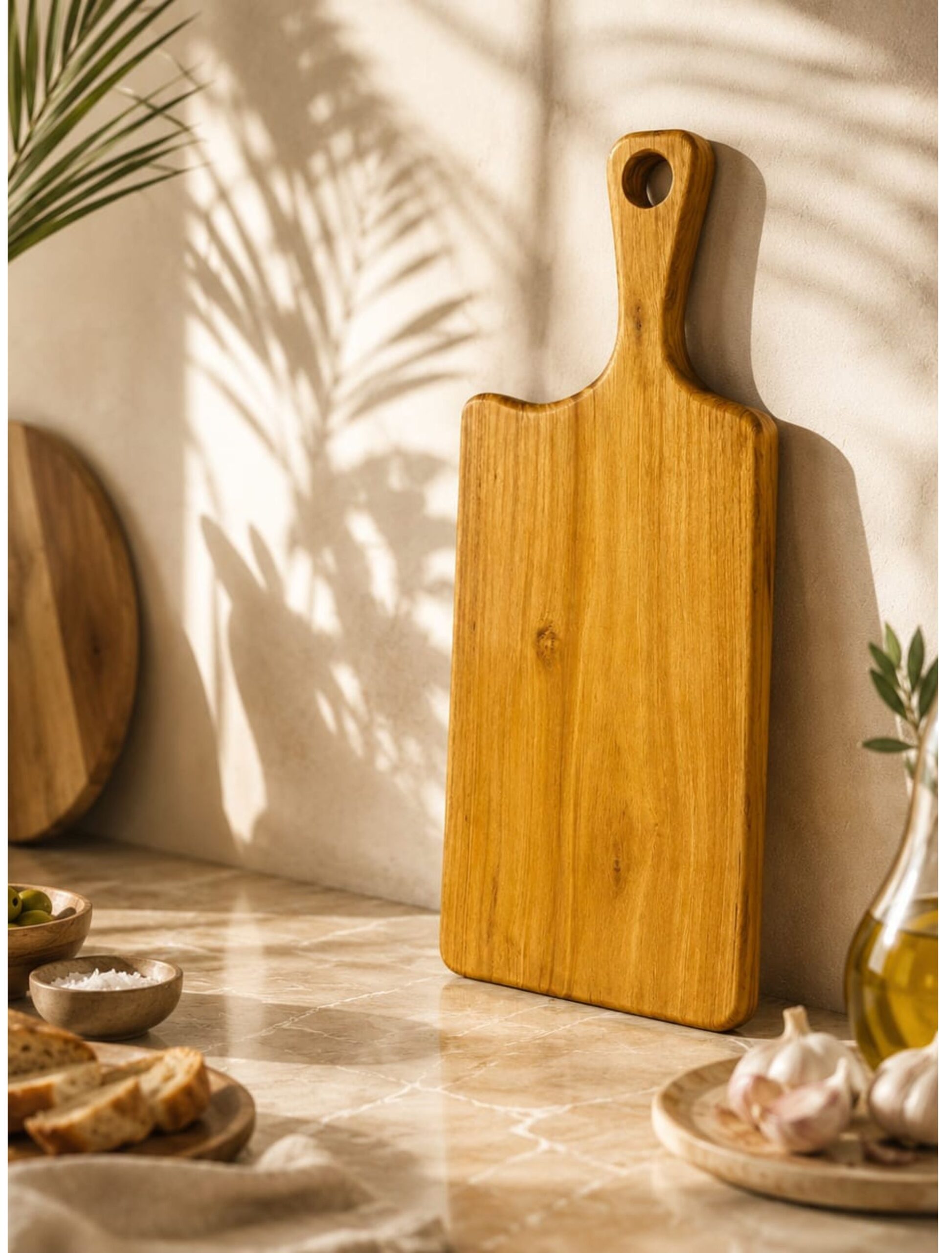 Acacia Classic Cutting Board with Epoxy- Blue Lightning - Image 3