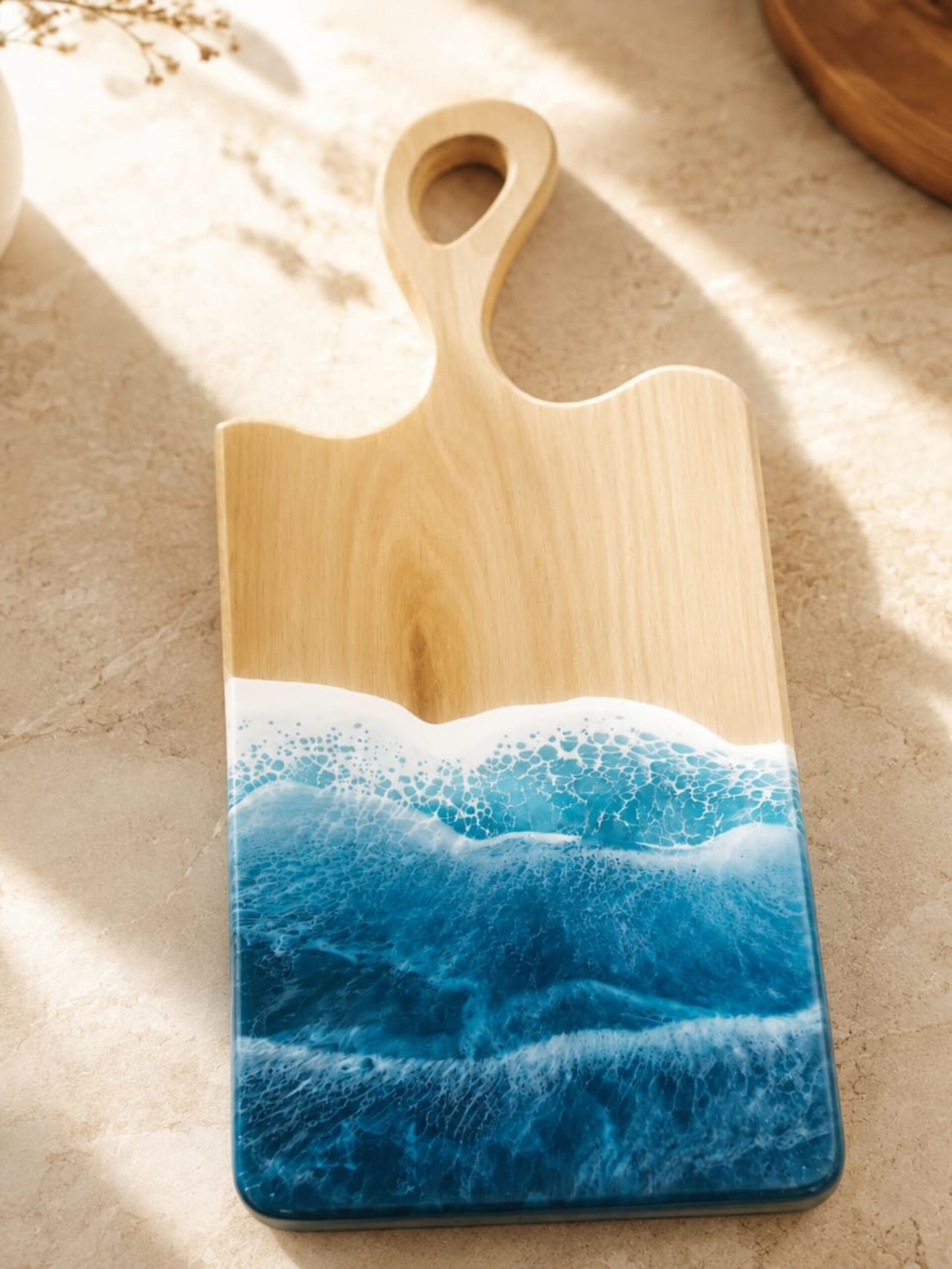 Beech-Ocean Vawe Cutting Board “C” - Image 2