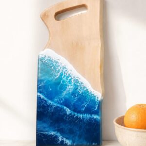 Beech-Ocean Vawe Cutting Board “B”