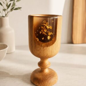 Handcrafted Wooden Goblet/Acacia wood-epoxy resin